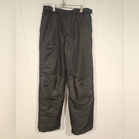 Boys Black Swiss Tech Snow Pants Size XXL (18) Adjustable Waist Insulated 28x29 - Picture 1 of 6